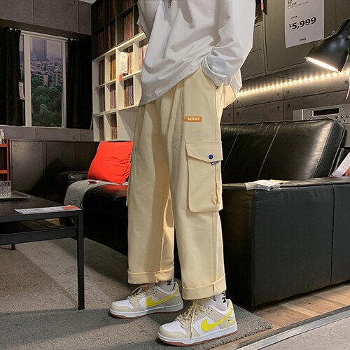 日系裤直筒春季青春流行九分裤时尚潮牌休闲裤D319P38