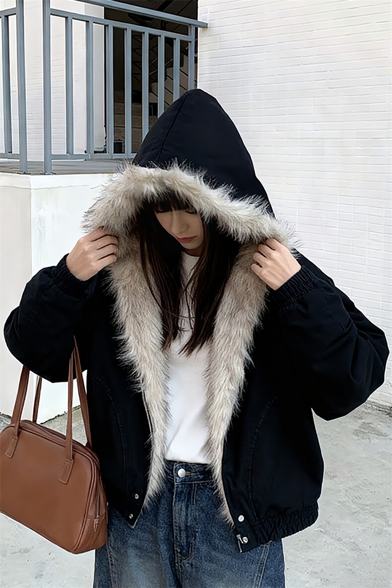 原版帆布面料不掉毛座山雕毛领棉服情侣外套图MY1027-P90,男装棉衣,星座301C-5