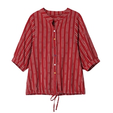 2021春秋季新款时尚简约撞色休闲衬衫，女装衬衫，曼沙奕珂