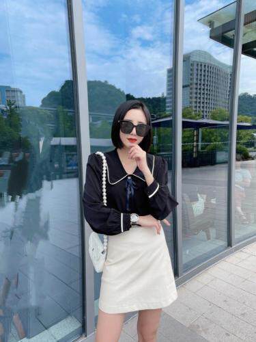 领口领结衬衣，其它，沐·沐