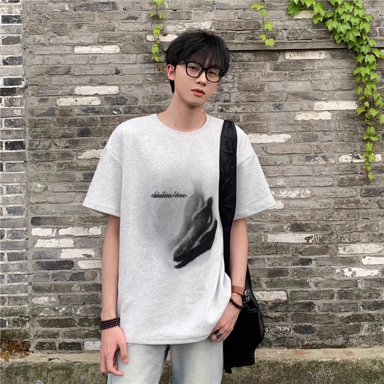 网图现货三本针灵魂出窍美式印花短袖T恤夏季小众半袖男2722-P29,男装T恤,电商C310-1