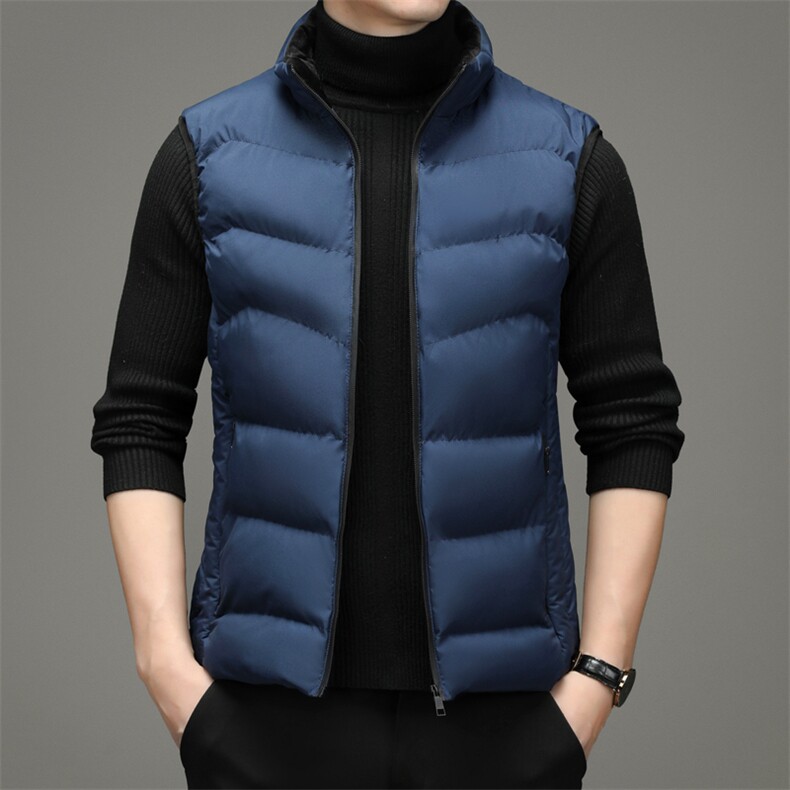 秋冬季马甲男士潮保暖休闲百搭外套立领宽松棉服SNNMJ22012-P100图片