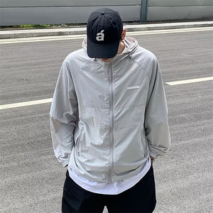夏季工装冰丝连帽防晒衣男薄款透气防晒服户外钓鱼外套潮 FS03图片