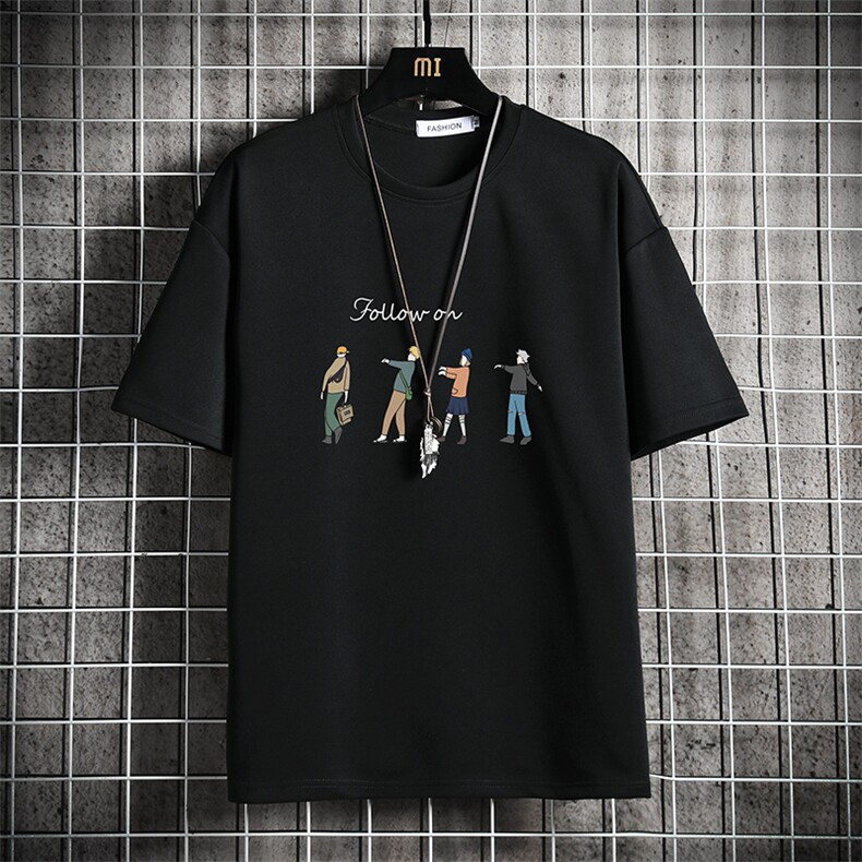 TK28043-P25 春夏季七分袖t恤男大码五分袖男短袖中袖 网格挂拍图片