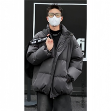 东北过冬青少年羽绒棉服男款冬季美式oversize外套高街痞帅面包服，男装棉衣，星座506A