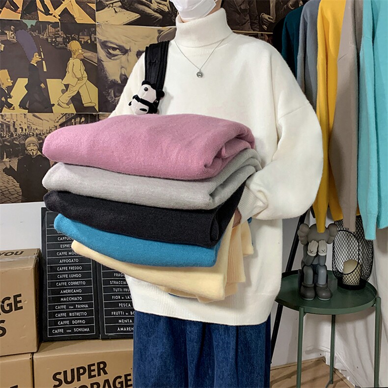 18色跑量男士针织纯色高领圆领毛衣A367M03P45,男装针织衫/毛衣,电商A367