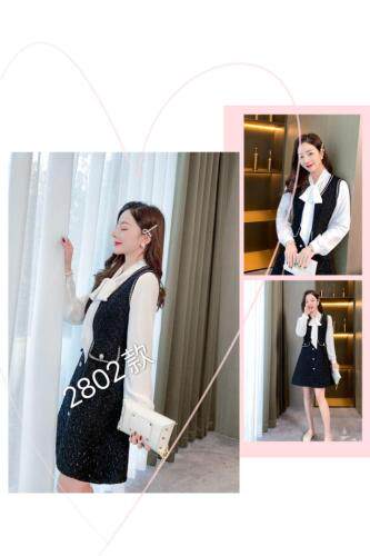 两件套连衣裙，女装连衣裙，薇贵祖