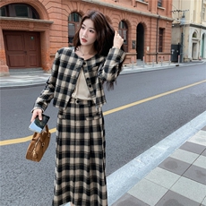 新品韩系格子套装两件套2C212-G176-P225-K328，女装套装/套裙，2C212