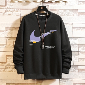 S6259-P28秋季圆领卫衣男大码韩版宽松长袖外套砖墙