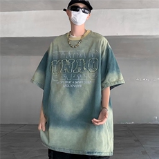 短袖t恤男款高级感夏季宽松美式复古潮牌潮流百搭衣服ST402-P49，男装T恤，星座412-3