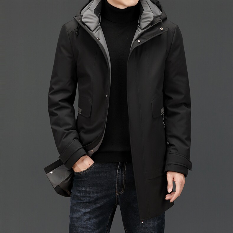 BZ80869钱塘2020-2新款中年男士连帽保暖羽绒服外套量大价优P308,男装羽绒服,钱塘207-2