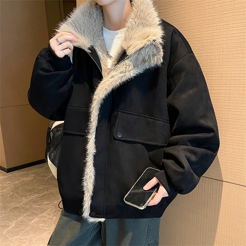 主推冬季新款宽松/座山雕加厚外套潮加厚棉衣XZ102B-1M801-P135,男装棉衣,星座102B-1