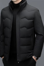 秋冬季男士绒羽绒服保暖休闲品质白鸭绒毛领立领外套休闲简约男装，男装羽绒服，钱塘6003（原4033）