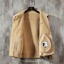 挂拍冬季皮毛一体男加绒加厚外套Z1929大码主推，男装夹克，电商D308