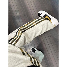 现货cleanfit迷彩条纹裤子男美式直筒卫裤休闲运动裤LA80122-p40，男装休闲裤，星座1008
