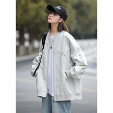中性2025秋装宽松棒球领飞行服夹克男女装秋季情侣外套潮S228-P88，男装夹克，电商A233-1