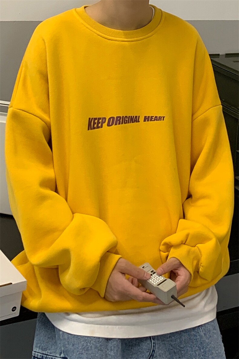 S6071-P35春季圆领卫衣男大码韩版宽松长袖外套男,男装卫衣,电商A040