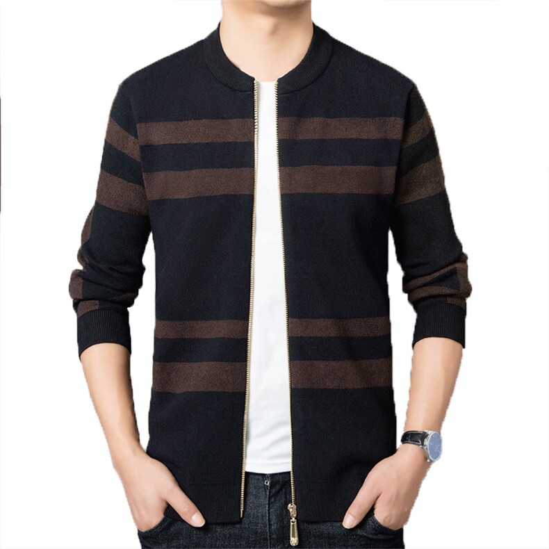 秋冬男装棒球服上衣针织夹克外套男时尚开衫81-8P68,男装针织衫/毛衣,星座306A