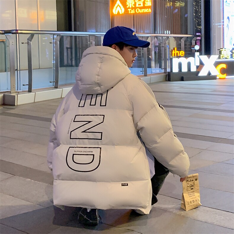 冬季加厚羽绒服套头男士羽绒衣外套新款潮流字母A266-YR04-P200，男装羽绒服，电商A266