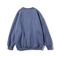 白底秋季高品质百搭印花款情侣款休闲宽松圆领卫衣W190P30控48，男装卫衣，电商A247-1