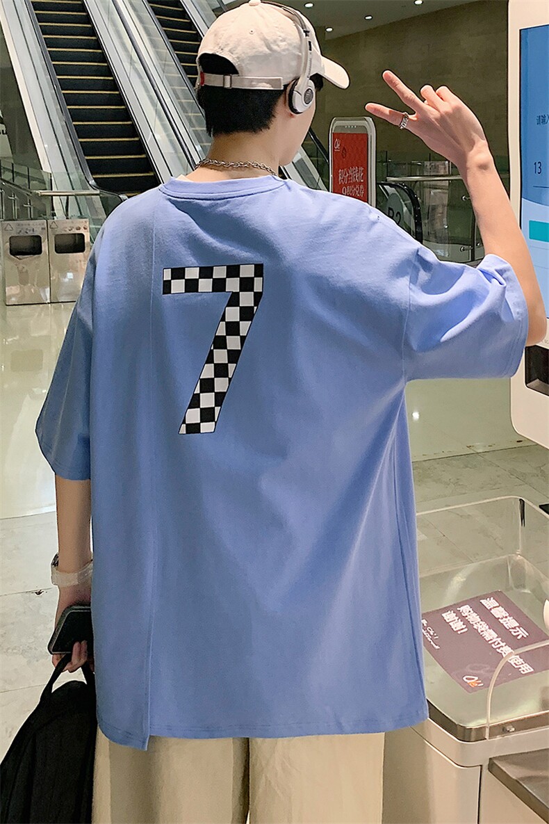 夏季新品港风立体纯棉半袖男女创意印花短袖T恤1611-P38控价58,男装T恤,电商A441-1