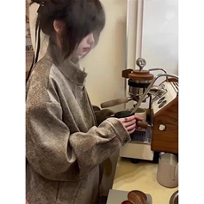 美式复古树纹肌理感短款外套男秋冬千鸟格老钱哈灵顿夹克JM6025，男装夹克，星座1116A（原606A-3）