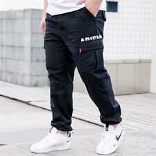 M-9XL男春秋款弹力工装裤束脚宽松休闲裤5032-11_8808，男装休闲裤，星座1516-1