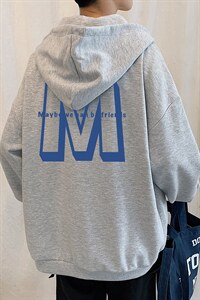 KS21260-P38 连帽开衫卫衣男运动外套大码班服图片