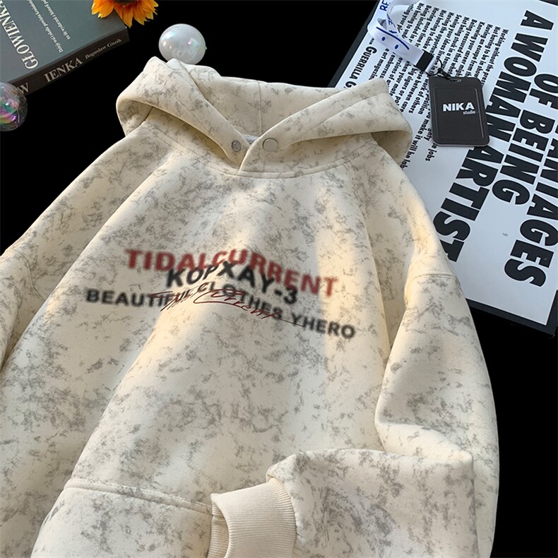 秋冬重磅420克连帽卫衣美式印花B208-WY3702-P65控98，男装卫衣，电商B208