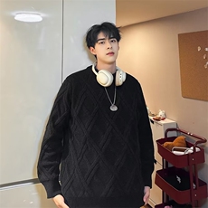 美式圆领毛衣男慵懒风休闲针织衫X7316P53，男装针织衫/毛衣，星座1116-2