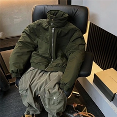 现货主推美式硬汉风复古短款防水工装夹棉外套JK007/P95，男装工装外套，星座205-3