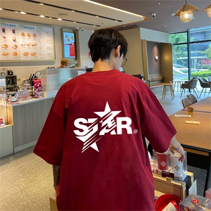 220g纯棉美式夏季短袖t恤男DT411-特批19  控38图片