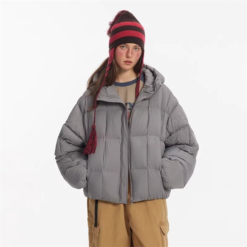 网图-连帽方格面包服棉服男cp256-特105，男装棉衣，电商B371