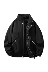 自家图有视频 加棉加厚潮牌防风防寒保暖立领外套棉服M2571p85图片