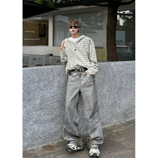 706-1-WY1035-P75秋季港风男士小香风连帽卫衣情侣宽松帽衫外套，女装短外套，星座706-1