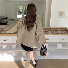 新款韩版工装风个性袖子宽松大版外套2C050-1212-P150-K228，女装短外套，2C050