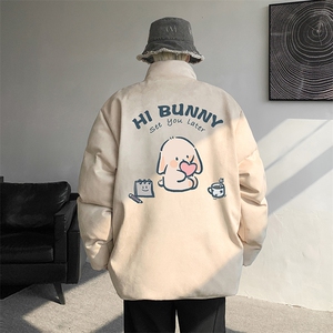 麂皮绒棉衣男大码立领棉袄子男羽绒棉服JM87314-P110图片