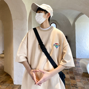 潮牌百搭宽松半袖青少年大码圆领体恤-JK23216-P25控38图片