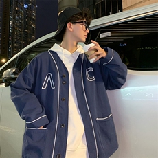 春秋棒球服男ins网红潮牌高街宽松休闲运动百搭潮流W1624-P55，男装夹克，星座512-2