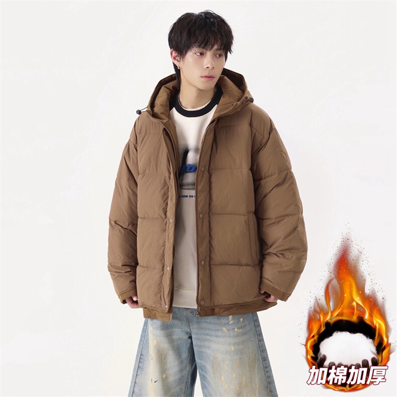 冬季加绒加厚假两件连帽男士防水保暖棉服大衣A406MY829P108,男装棉衣,星座309（原A406）