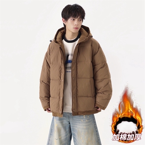 冬季加绒加厚假两件连帽男士防水保暖棉服大衣A406 MY829 P108图片