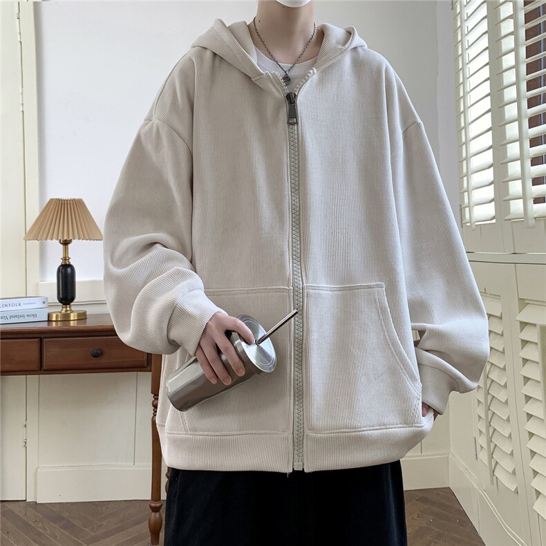 春秋夹克雪尼尔开衫重磅卫衣大码外套港风日系1016-1JK62P75K98,男装夹克,星座1016-1（原电商B408-1）