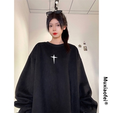 抖音供货、重磅显瘦卫衣秋圆领宽松D223A-DY-LPWY120-特p40，男装卫衣，电商019-1