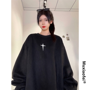 抖音供货、重磅显瘦卫衣秋圆领宽松D223A-DY-LPWY120-特p40图片