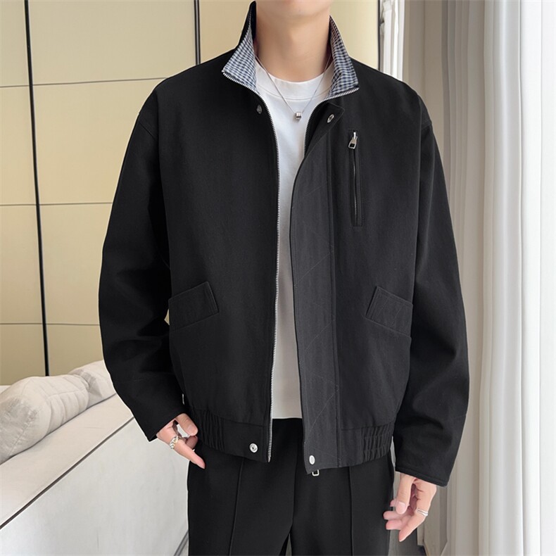 美式vintage豹纹衬衫夹克牛仔短袖外套设计感JK02528-P90，男装衬衫，星座308B-2