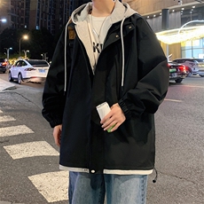 秋季现货假两件夹克男三防二开冲锋衣外套DSA157B-JK763-特P70，男装夹克，电商A157B