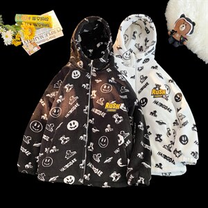清仓万米面料补货羊羔毛绒外套夹克棉袄棉服棉衣男连帽P80立领P70图片