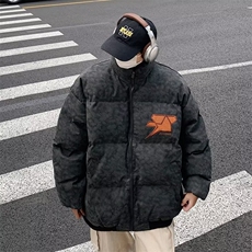 美式高街加厚面包棉服男冬季宽松外套情侣刺绣棉衣ins潮MY94-P90，男装棉衣，星座1008