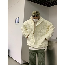 菱格立领棉服男女秋冬季潮牌宽松加厚保暖棉衣休闲情侣装外套，男装棉衣，星座1210-1
