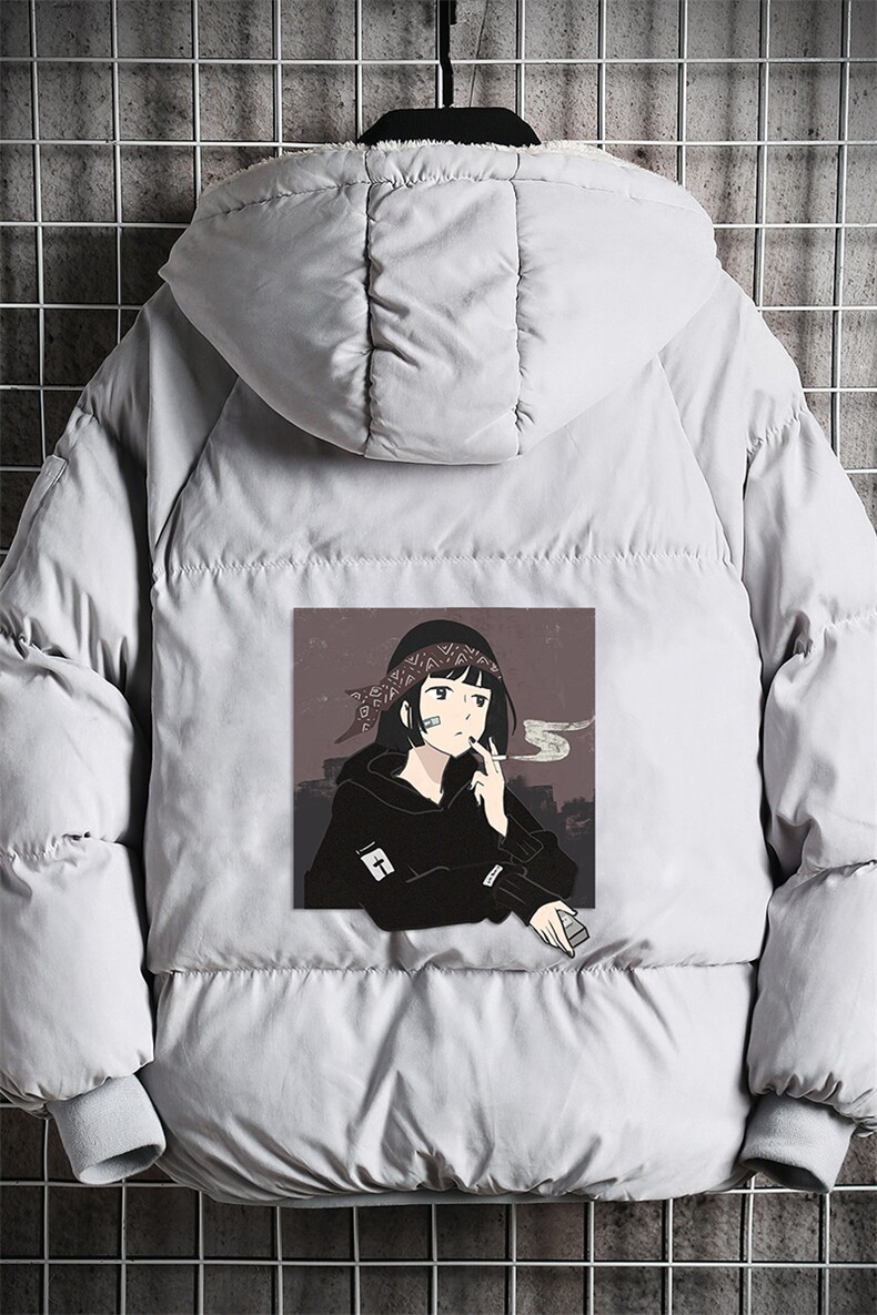 MY16122-P100加厚加绒连帽衣男大码服男面包服男网格挂拍,男装棉衣,电商A040A